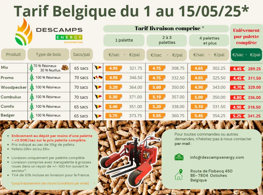 Tarif Pellets Bricomarchnull